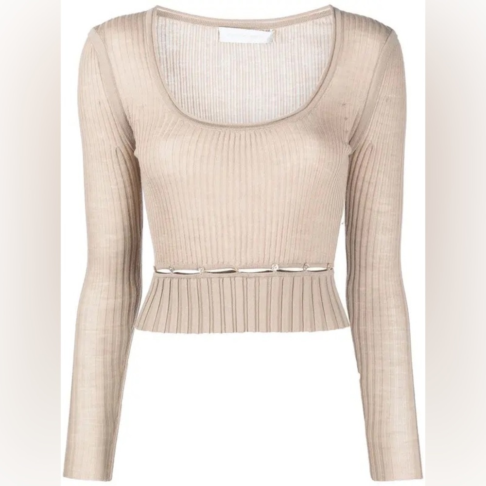 Jonathan Simkhai Scoop Neck Sweater Size M